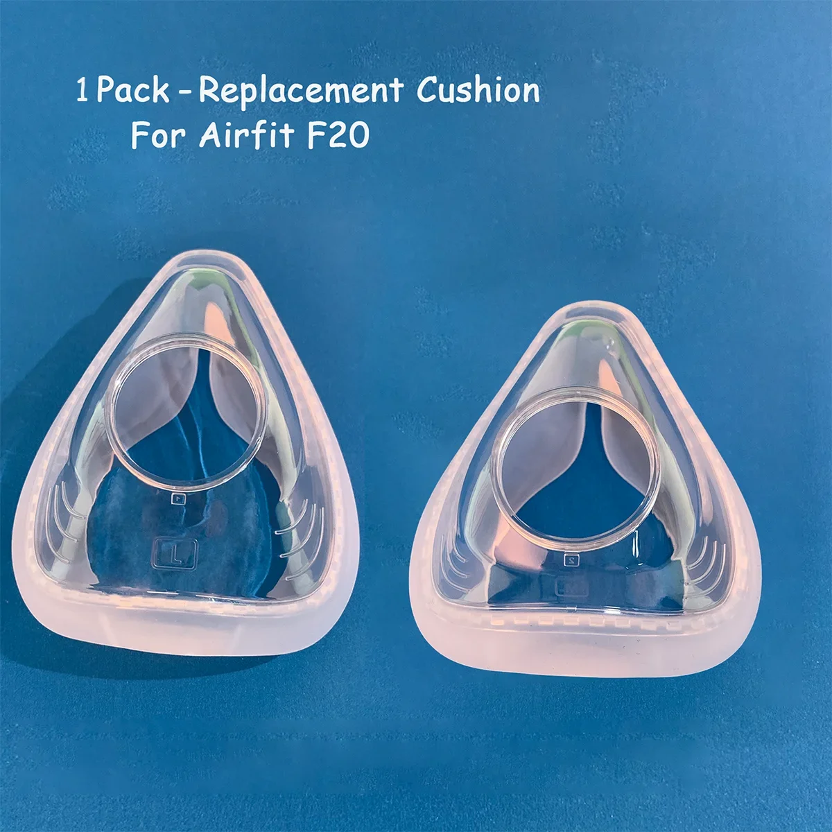 

1 Pack CPAP Mask Replacement Cushion for Air-fit/Air/touch F20, Full Face Mask Covers Mouth and Nose, Snug Fit on Original Frame