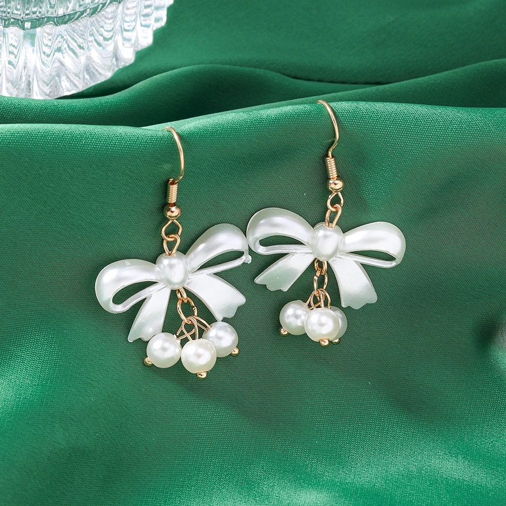 Aihua Koreanische Harz-Ohrringe mit Schleife und Erdbeere für Frauen und Kinder, Simulierte Frucht-Hängeohrringe, Geburtstags-Schmuck-Accessoires – Detail 10