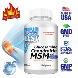 Glucosamine Chondroitin MSM with OptiMSM, Joint Support, Helps with Joint Mobility, Overall Health