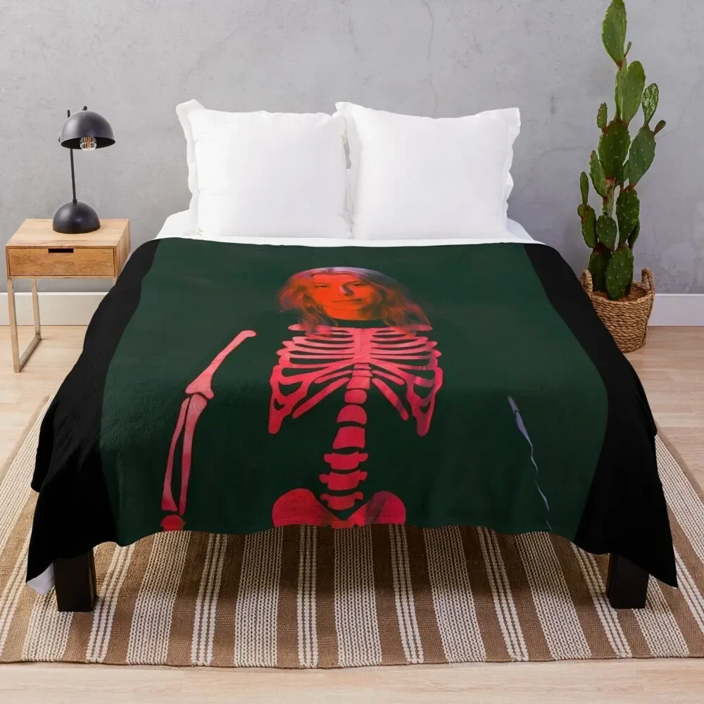 

PHOEBE BRIDGERS SKELETON Throw Blanket Warm Comfortable Blanket Gift for Parents Friends