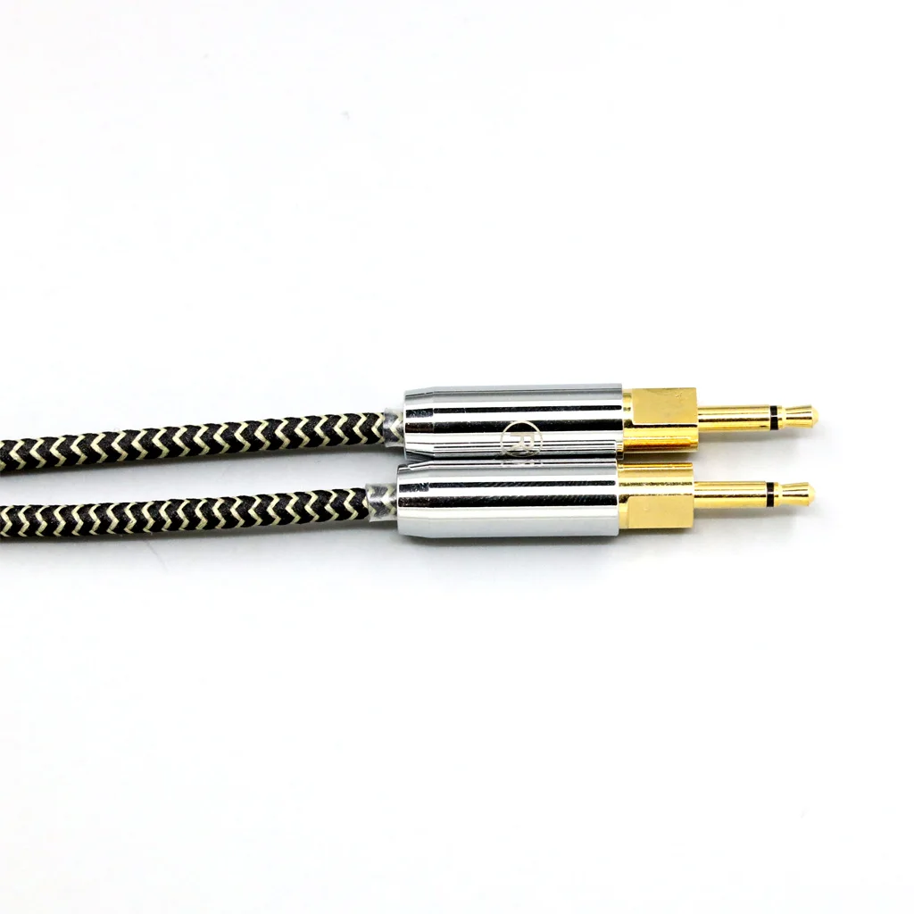 2 คอร์ 2.8 มม.ลิทซ์ OFC หูฟังปลอกหุ้มสายถักสำหรับเซนไฮเซอร์ HD700 ชุดหูฟัง 2.5 มม.หูฟัง 8055