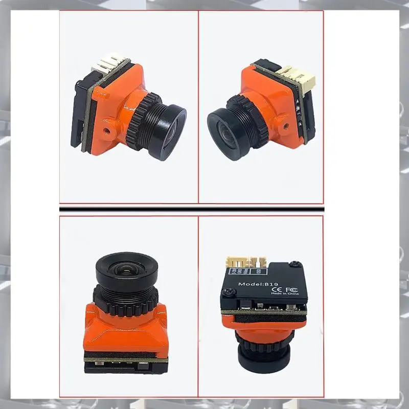 A84F-FPV Camera 1800TVL 5MP 2.1Mm 1/8 Inch Starlight Sensor 5V-40V NTSC/PAL With OSD For RC FPV Racing Drone DIY Parts Red