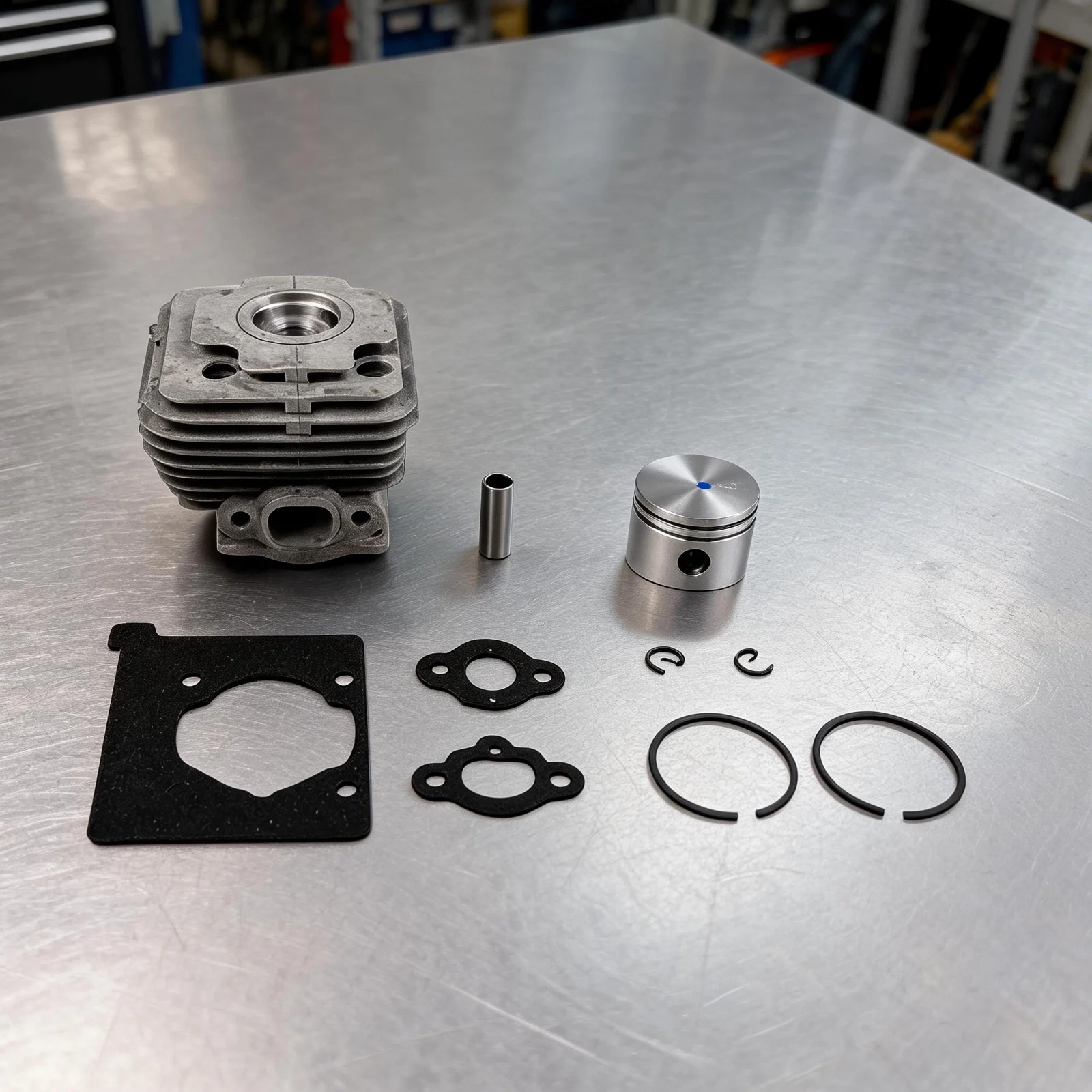 Brushcutter Parts As Shown Cylinder Kit Optimal Engine Performance Cast Iron Accurate Dimensions For Oleo-Mac 741
