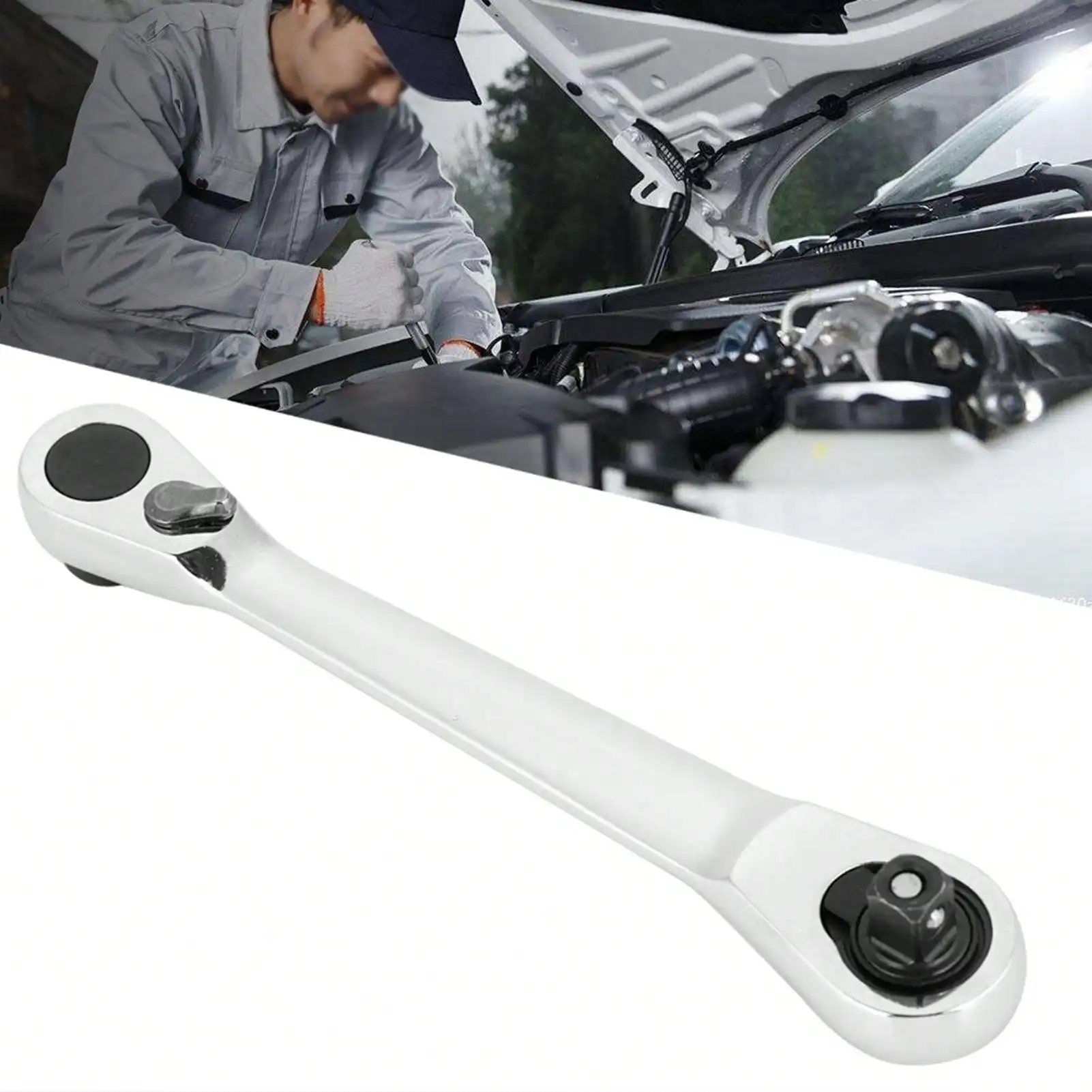 

1/4" Mini Ratchet Socket Wrench Screwdriver Hex Torque Wrench (130mm)