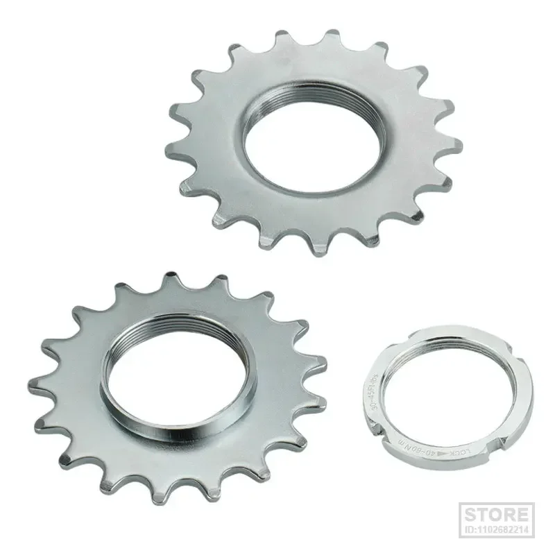 Deemount 13T/14T/15T/16T/17T/18T Fixed Gear One Speed Bicycle Wheel Cogs Sprocket & Lockring For Fixie Track Bike Hub