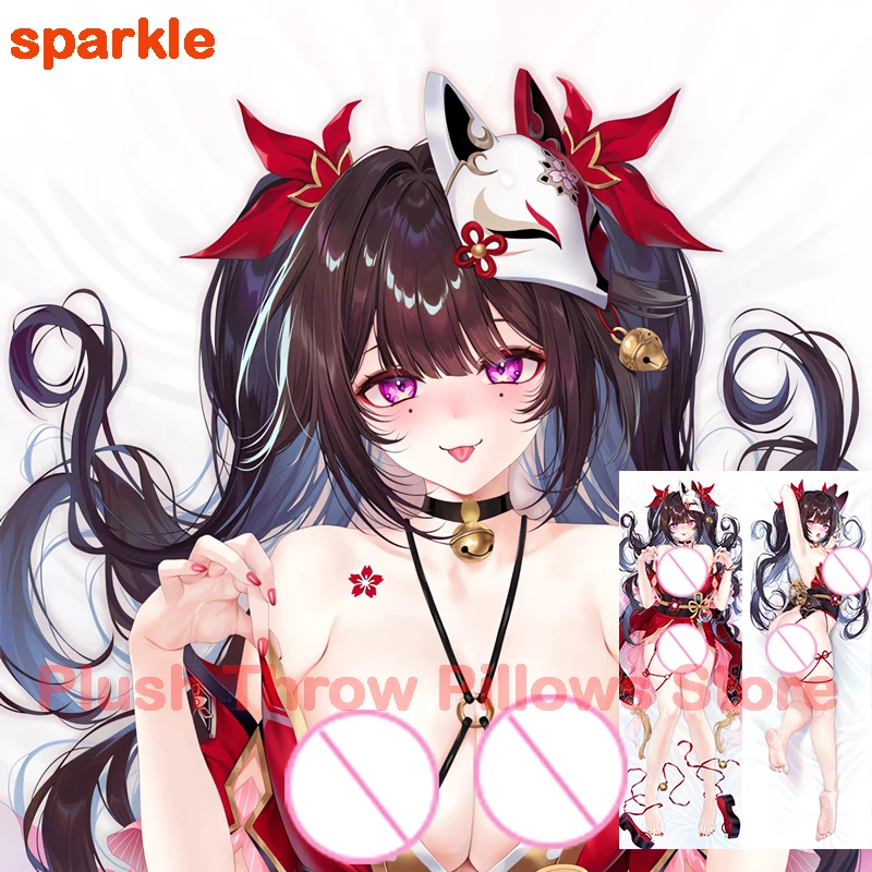 

Двусторонняя наволочка для подушки Dakimakura с принтом из аниме sparkle (honkai star rail), наволочка для взрослых