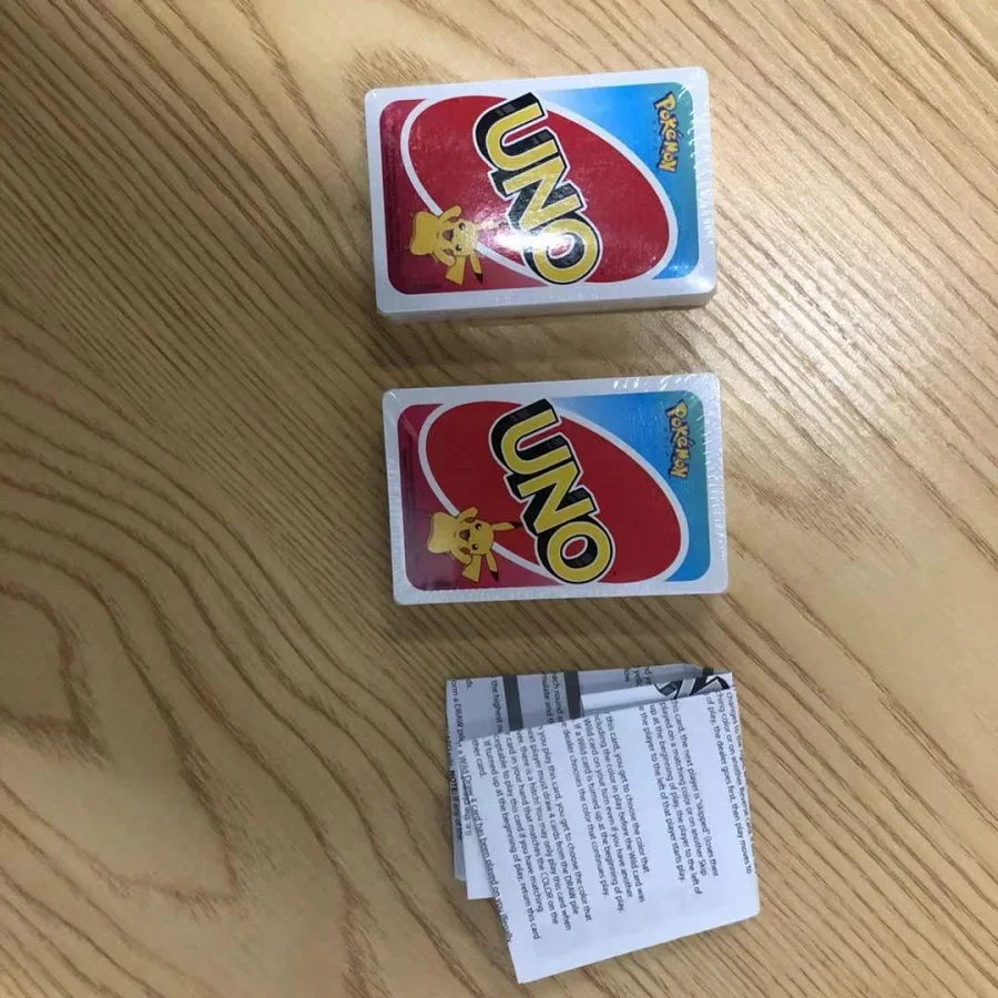 UNO Games-Jeu de cartes Pokémon Sword & Shield, divertissement familial amusant, jeu de société, cartes de poker, boîte cadeau