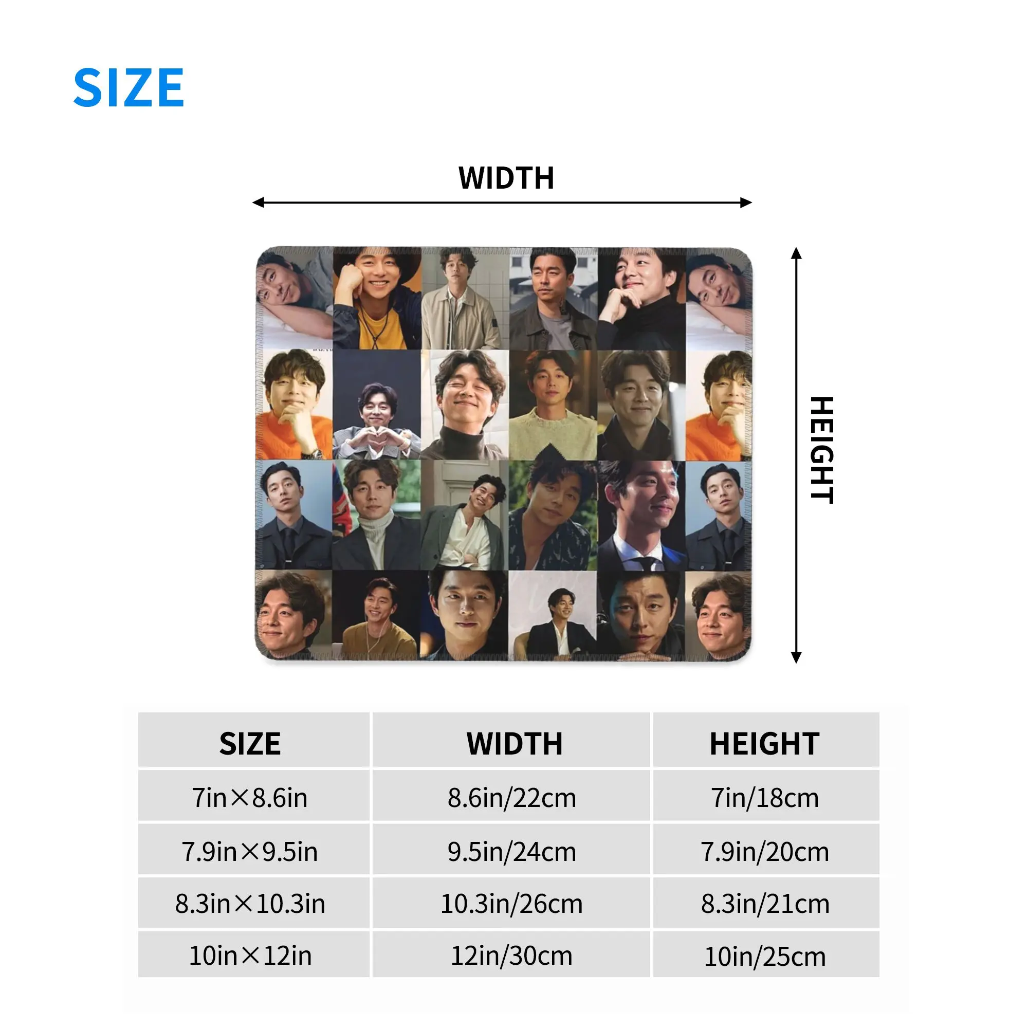 Gong Yoo 1 لوحة الماوس لوحة المفاتيح الكمبيوتر الماوس حصيرة ألعاب الكمبيوتر المحمول حصيرة مكتب الملحقات الجدول الحصير