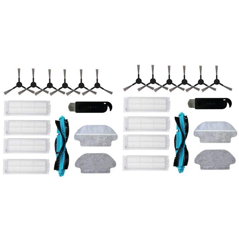 Juego de cepillos y trapos con filtro HEPA para Xiaomi, accesorios para Robot aspirador, mopa P Viomi V2 Pro V3 SE, V-RVCLM21B, 2 unidades