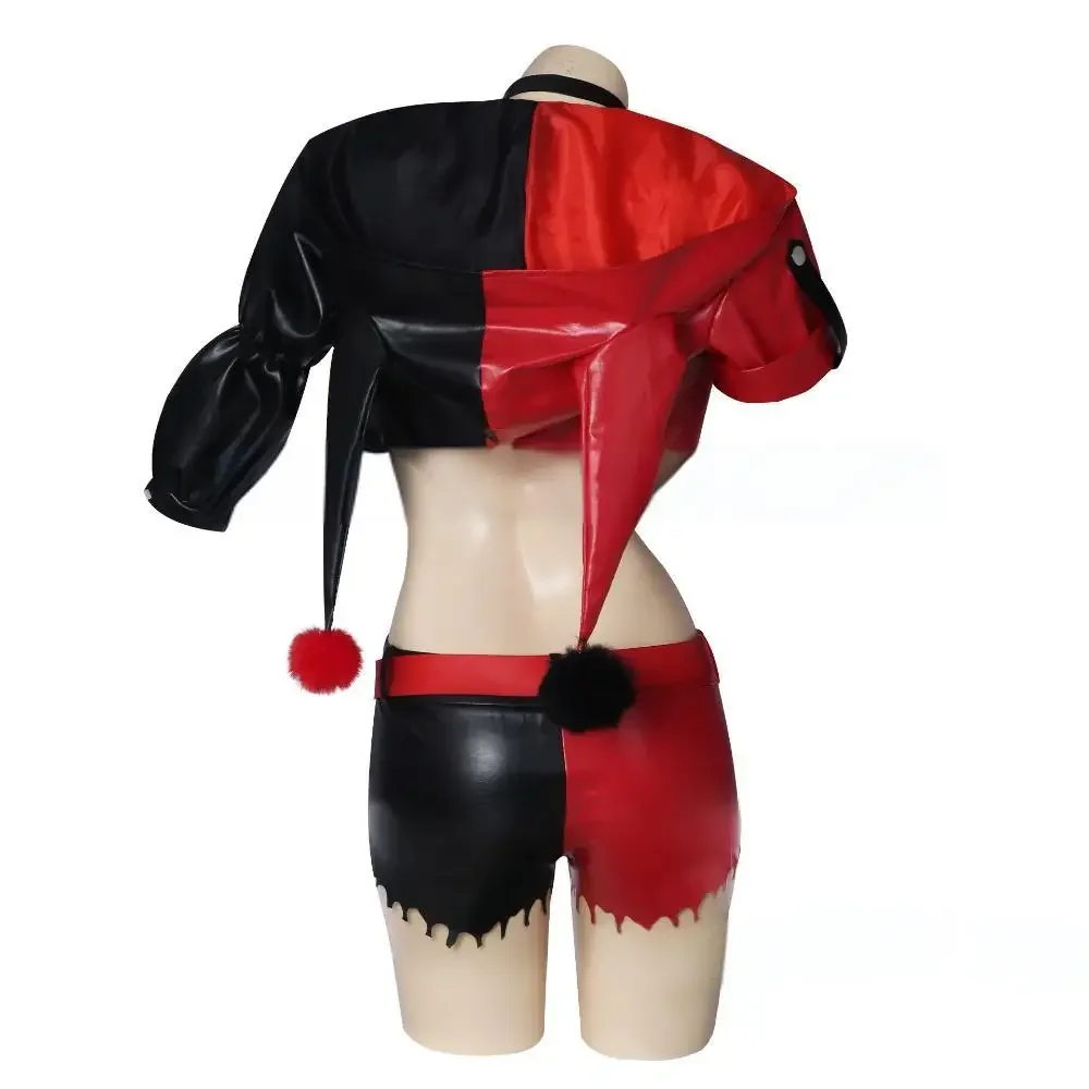 هارلين كوينزيل أنيمي تأثيري زي للنساء ، ملابس ضيقة ، طقم بدلة كاملة ، ملابس كرنفال الهالوين ، بطل خارق ، مثير ، جديد