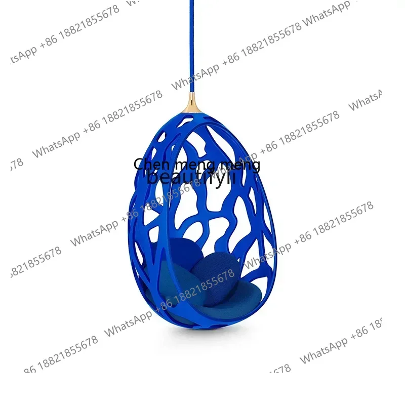 

new High-end light luxury special-shaped FRP creative villa hanging swing hanging chair ss 8617