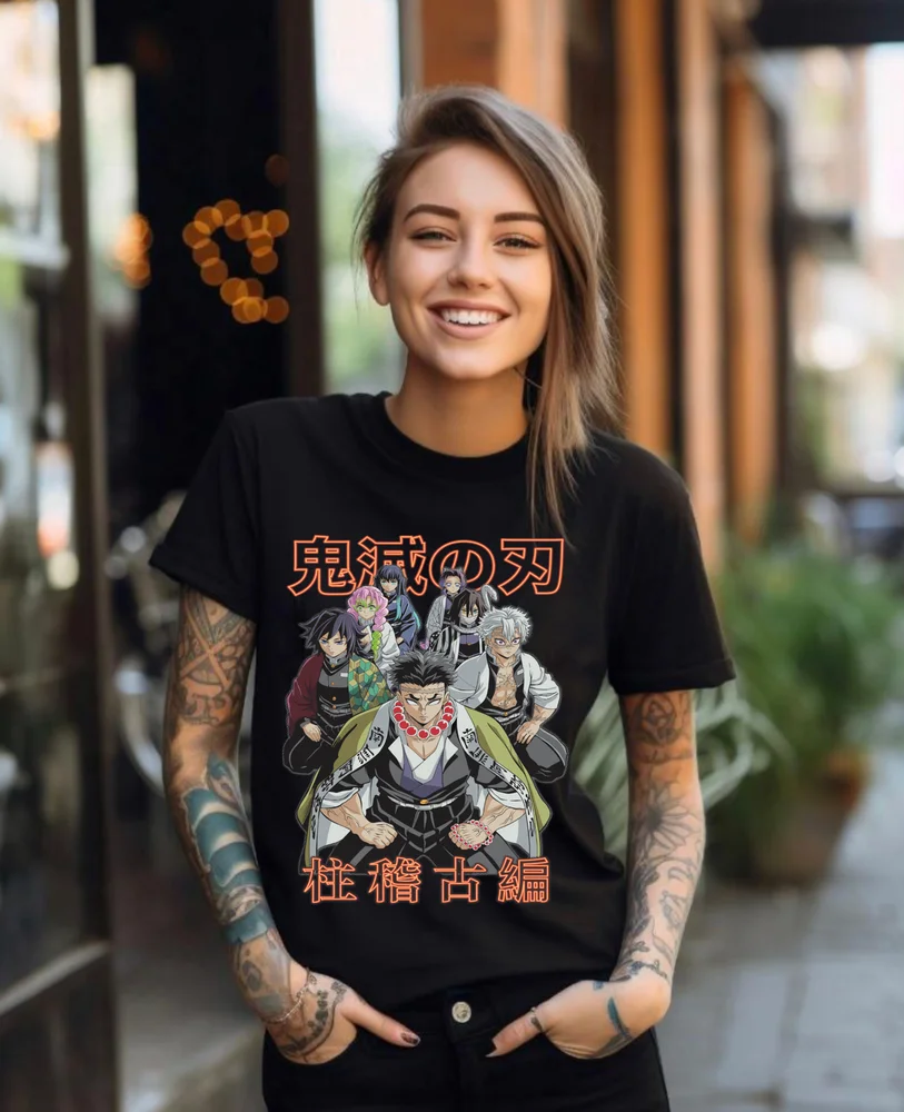 Hashira T-Shirt Demon Slayer Kimetsu No Yaiba Tengen tee shirt Soft Tee gift