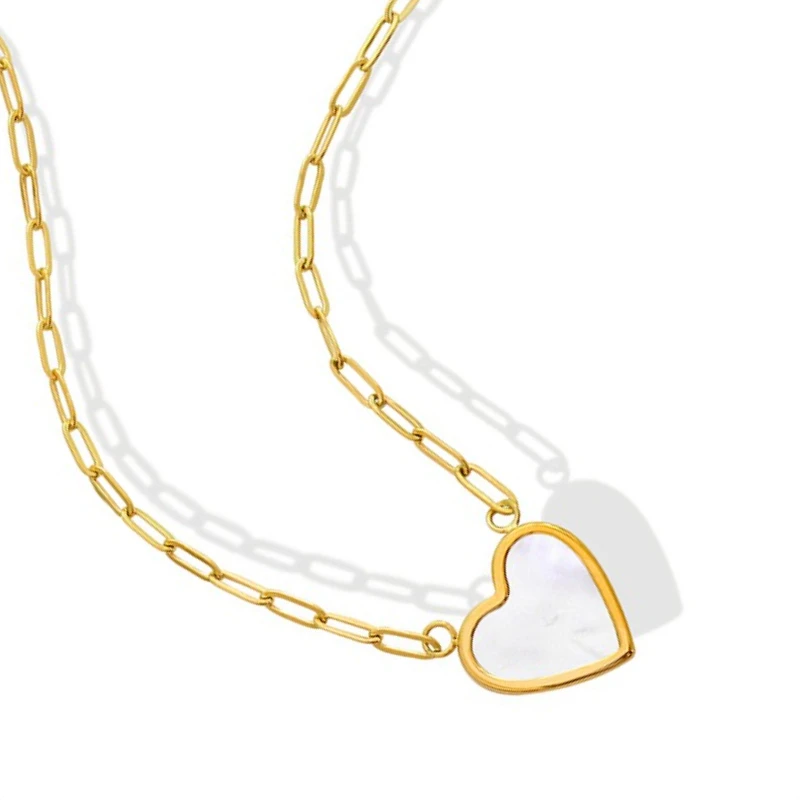 

Love stainless steel necklace, 18k gold necklace, fashionable and high-end design, no fading and no allergy
