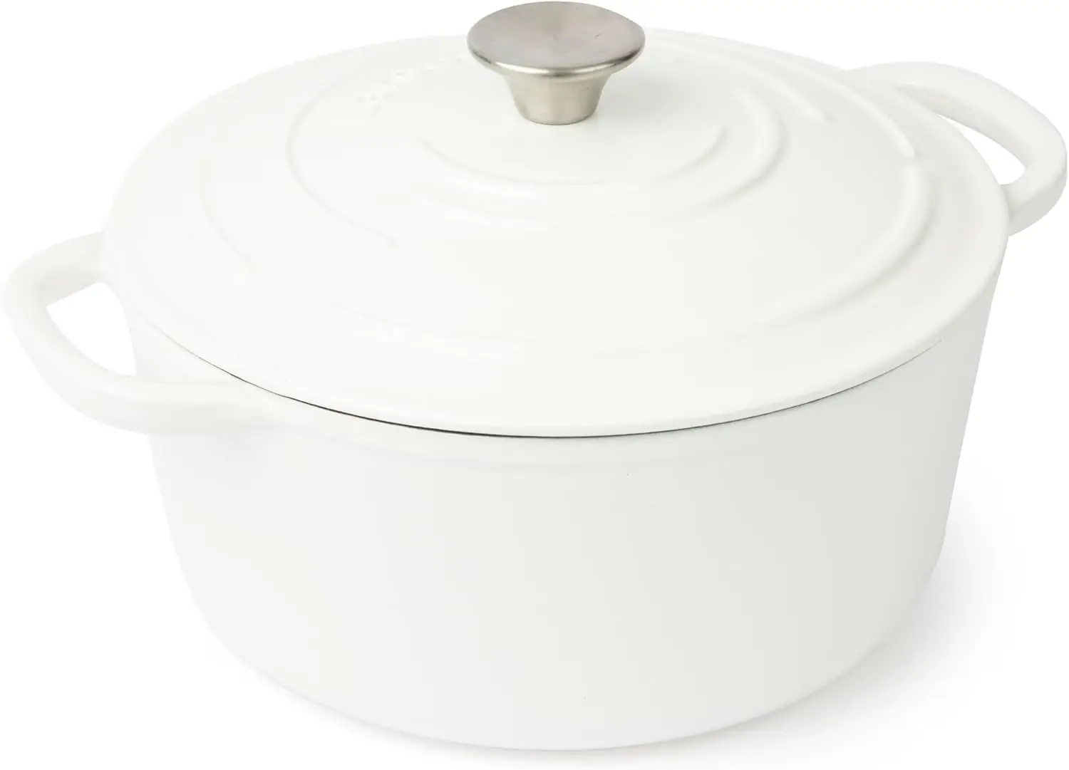 Enameled Cast Iron Dutch Oven with Lid - Oversized Handles, Dome Lid, Dutch Oven for Sourdough Bread Making – 5.7QT/5.4L