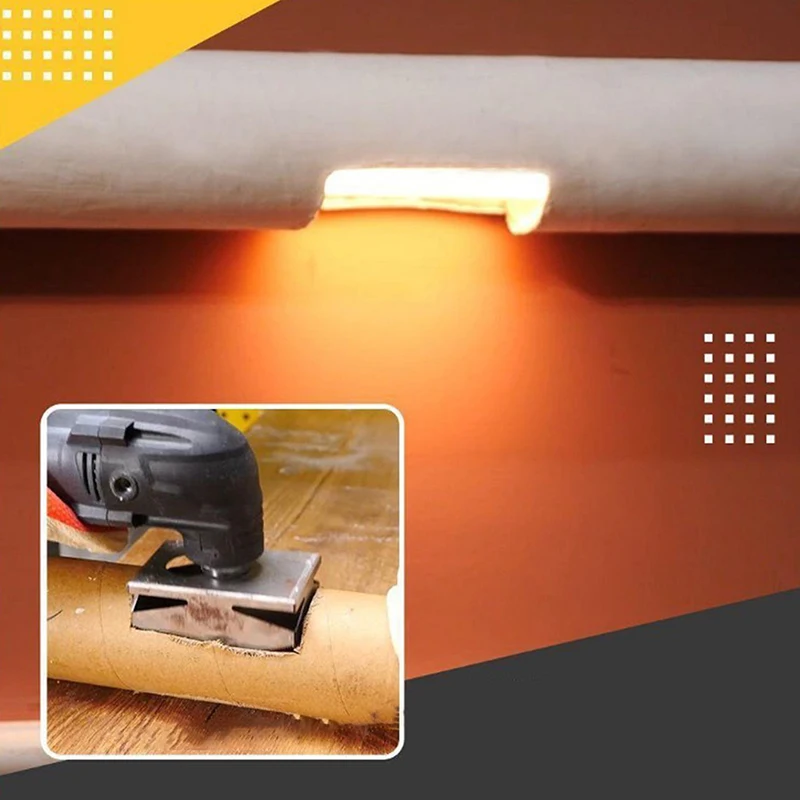 Multitool Hole Saw Blade Square Rectangle Slot Cutter Woodworking Wall Box Wood PVC Plate Plastic Drywall DIY Tool
