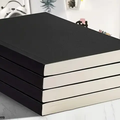 Bloc de notas A5 256 páginas, cuaderno de bocetos en blanco, diario escolar papelería oficina