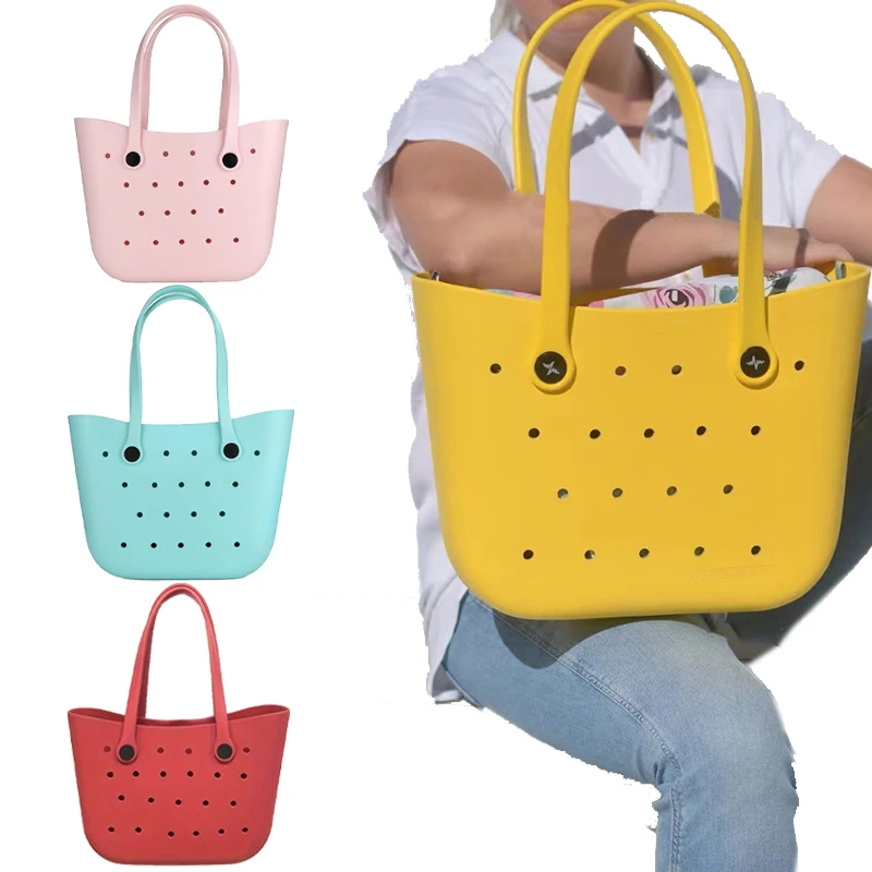 2024 new beach bag breathable, dirt resistant, waterproof, not showing dirt, large capacity, fashionable shoulder bag, handbag