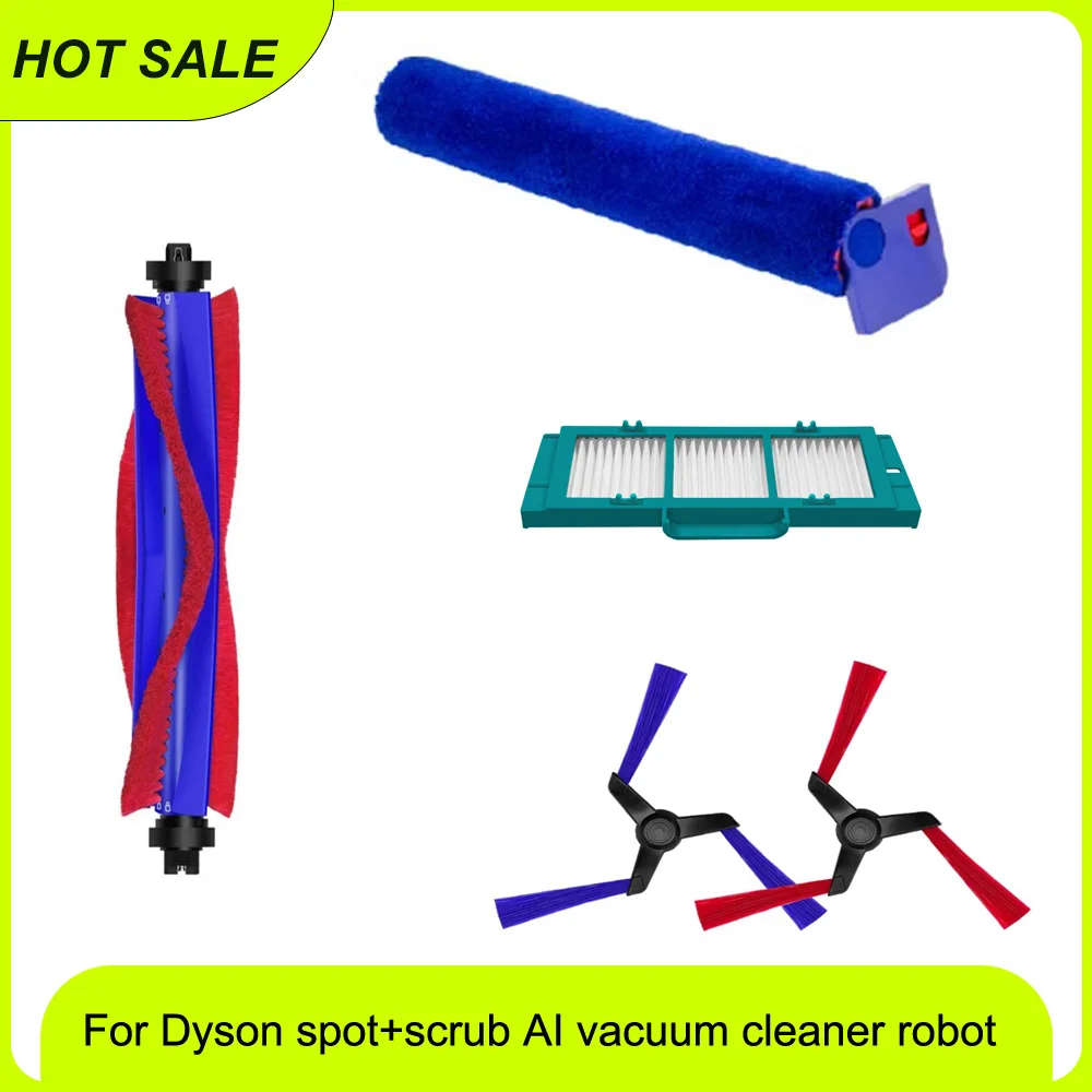 Repuestos compatibles para aspiradora Dyson Spot+Scrub AI, cepillo principal, rodillo, cepillos laterales, filtros Hepa,