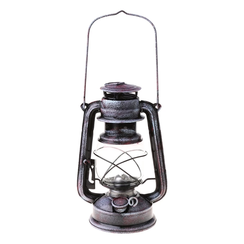 Vintage Metal Oil Lamp Portable Lantern Kerosene Light Outdoor Camping Bar Home Decorations