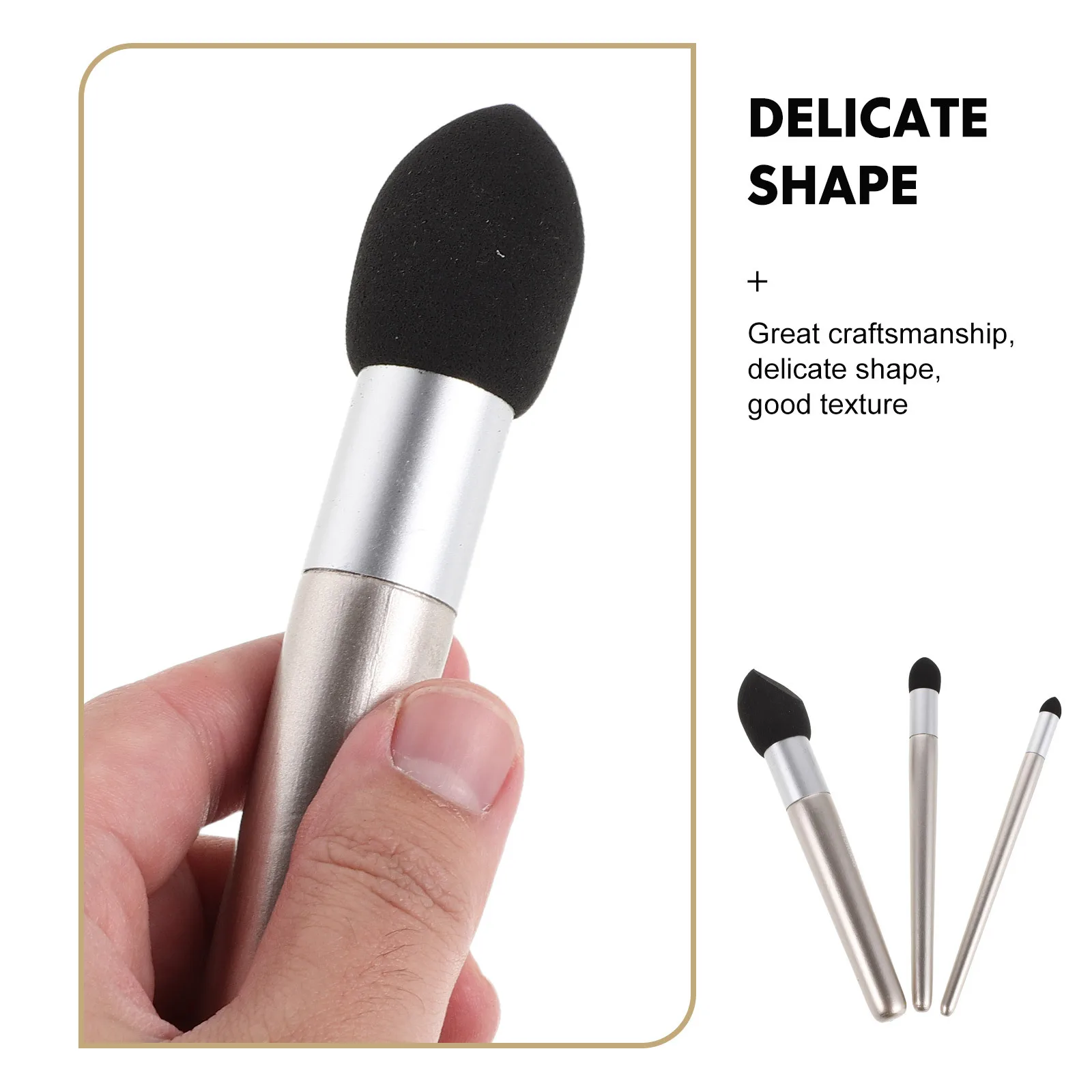 3 قطعة أقلام إسفنجية لمزج الرسم، جذوع خلاط ناعمة لرسم القلم الرصاص، تظليل مفصل، لوازم الرسم الزيتي بالألوان المائية #6