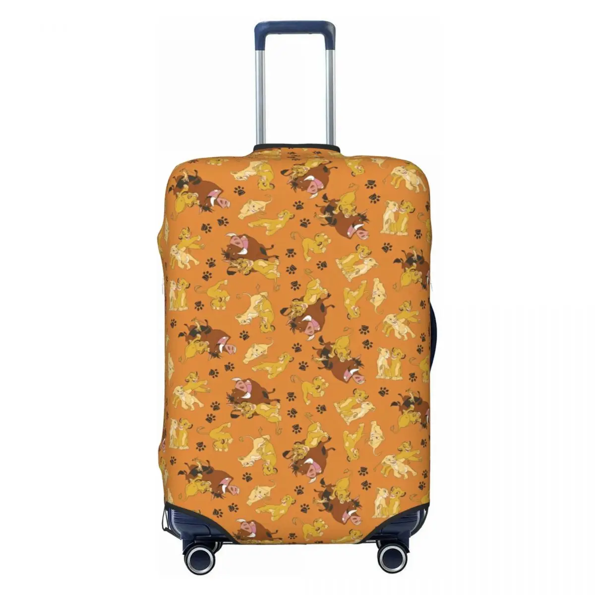 

New Hot Sale The Lion King Simba Cartooon Suitcase Cover Cruise Trip Protection Flight Strectch Luggage Supplies