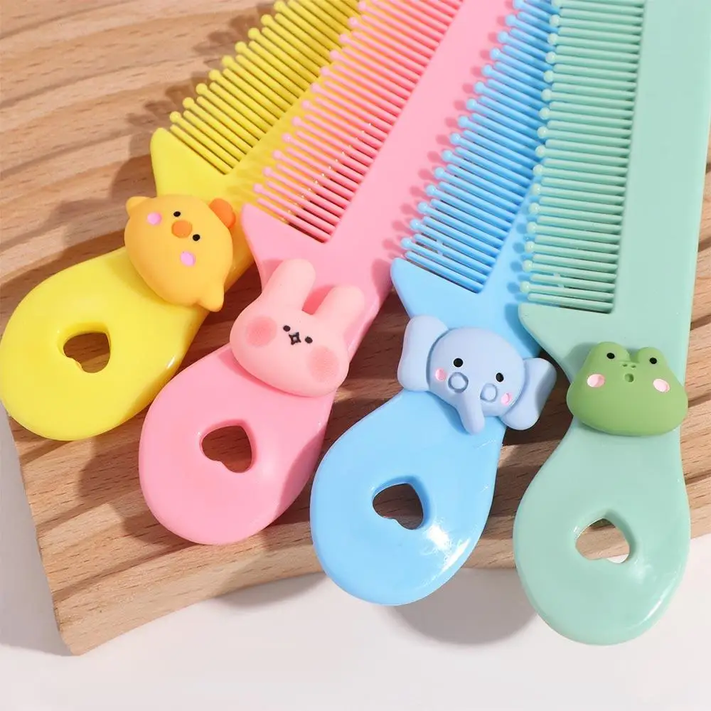 Travel Accessories Ins Colored Hair Comb Cute Portable Hairdressing Comb Anti-static Durable Pocket Comb Baby