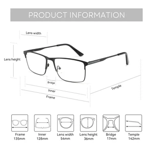 Zenottische Herren Titanium League Optische Brille Misserfolg Herrenmodische Brille Ultraleve Metall Nichtverschreibung 9 Hauptverkäufe Titanio männlicher Klassenrahmen - №10