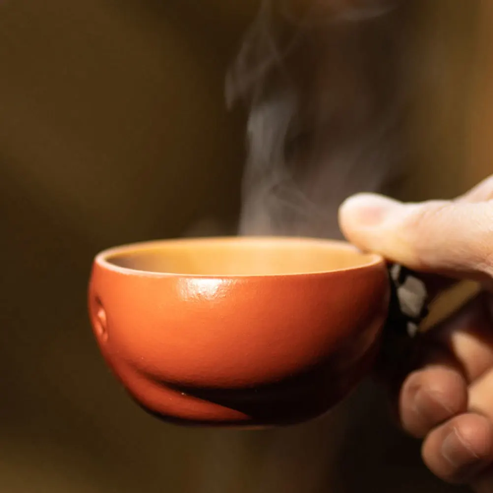 

Purple Clay Tea Cup 80ml Retro Handmade Gongfu Tea Ware Home Office Drinking Cup Teacup Chinese Teacups