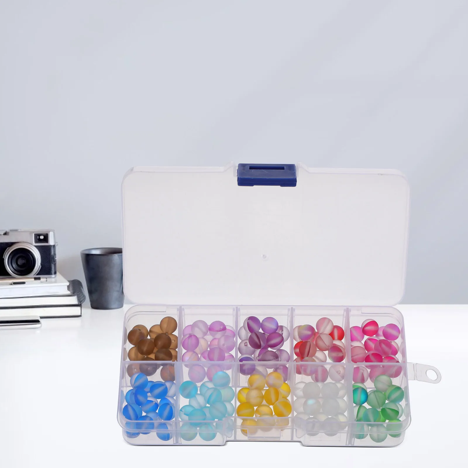 

150 Pcs Frosted Glitter Stone Sparse Beads for Jewelry Making Bracelet Necklace