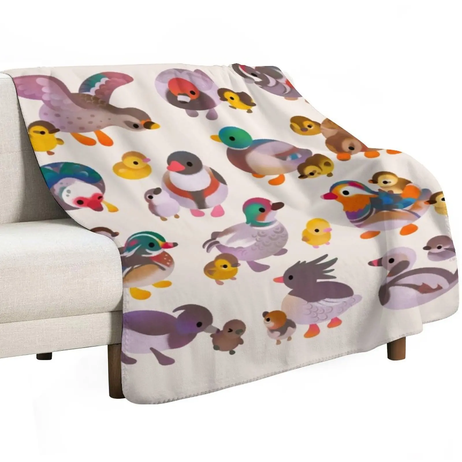 Duck and Duckling Throw Blanket Luxury Furry for babies christmas gifts Luxury Brand Bed covers Blankets