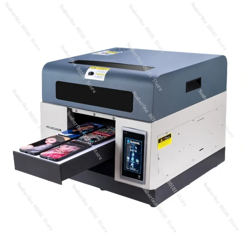 Compact Flatbed Printer for Phone Case Custom Photo Printing 3D Embossed Acrylic T Shirt Inkjet Color Printing Machine Small UV
