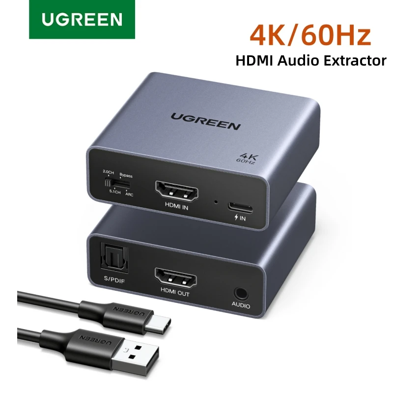 【¥3,377】UGREEN HDMIオーディオエクストラクタースプリッター-アリエク特価アラート