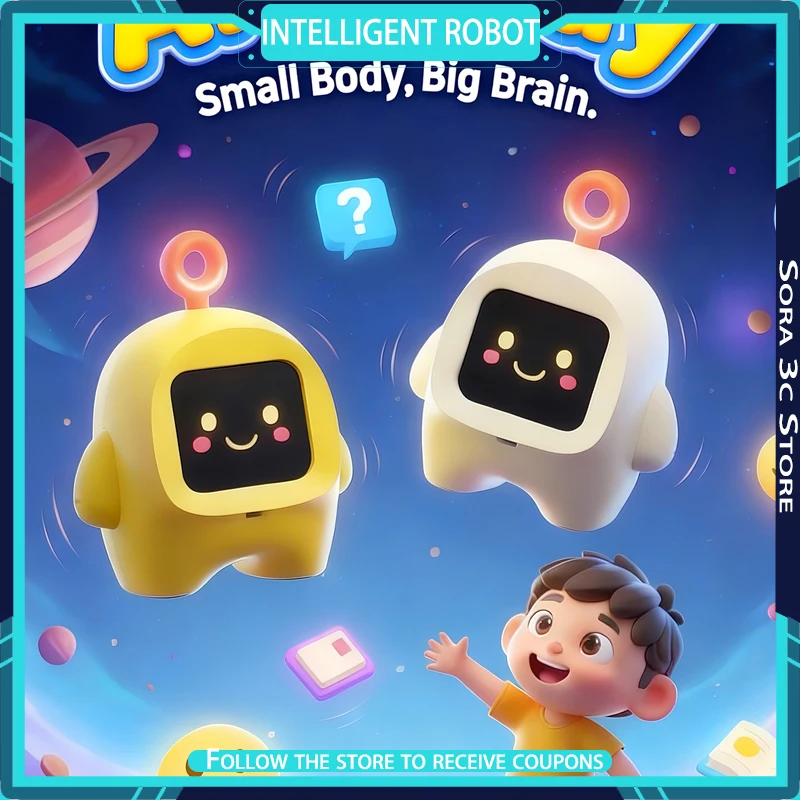 AI Intelligent Small Robot Supports Multiple Languages Intelligent Dialogue Customize Personality Toy Gift for Children