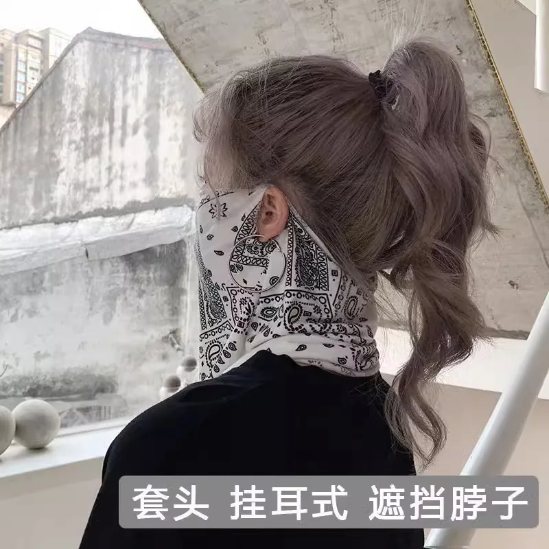 قناع حماية من أشعة الشمس للأذن لركوب الدراجات في الهواء الطلق، قناع وجه لركوب الدراجات، قناع وجه، غطاء رقبة معلق للأذن #2