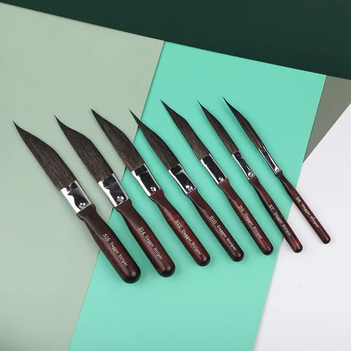 Imagen 2 del producto Art Secret S series S6 S7 S9 S10 S12 S14 S16 es una pequeña herramienta de pintura al óleo acrílica de acuarela hecha con pelo de ardilla azul Natural