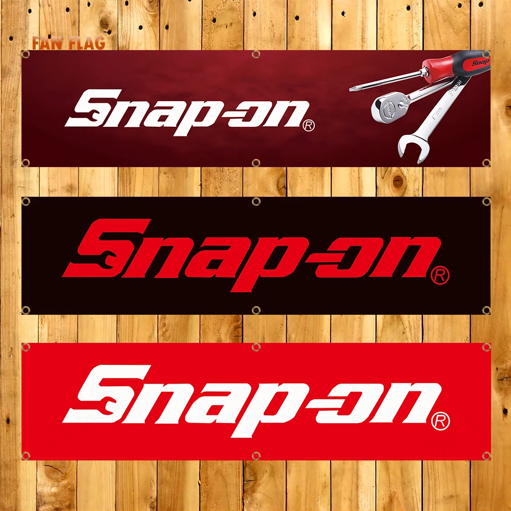 60x240cm SNAP ONs TOOLS BANNER Tapestry Polyester Printed Flag Garage or Outdoor For Decoration Racing