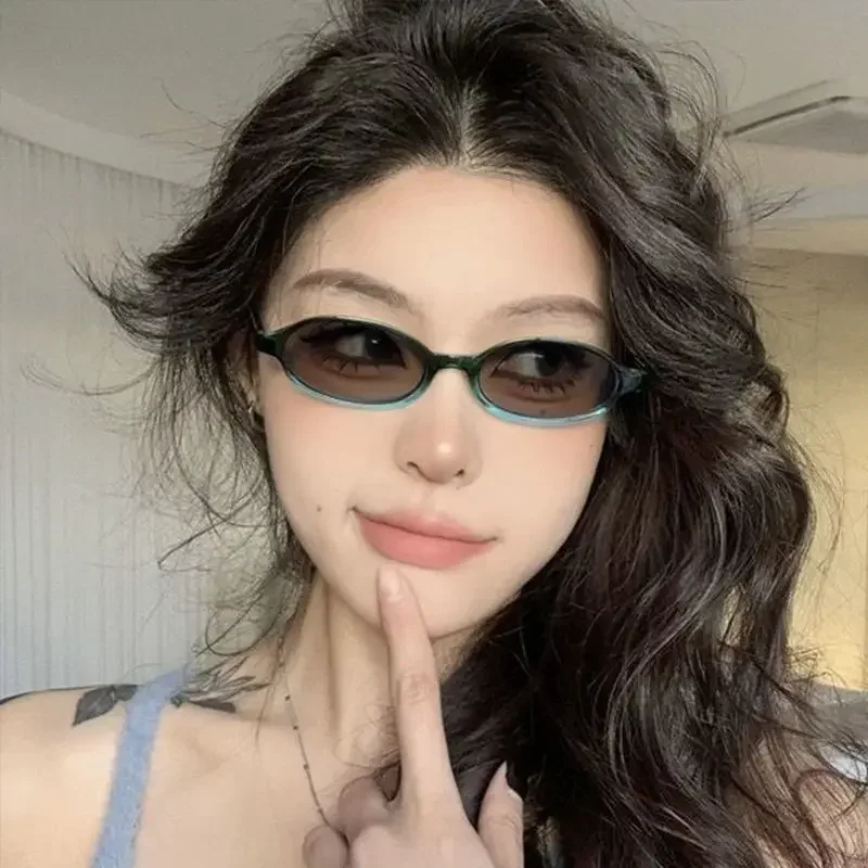 Ultra Light Small Frame Near Sight Glasses Spicy Girl Style Photochromic Myopia Glasses Color Changing Outdoor Eyeglasses