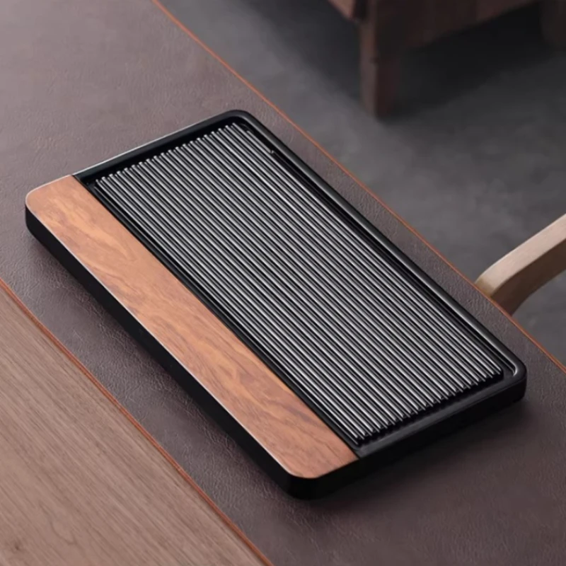 Luxury Bamboo Home Tea Tray Rectangular Shapes Chinese Tea Tray Modern Living Room holz tablett rechteckig Rectangular Tray