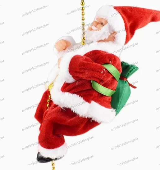 

Ladder climbing bead climbing rope deer sleigh doll christmas decoration