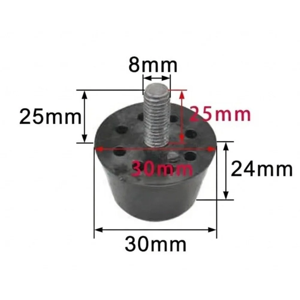 Vibration Absorber Leveling Feet Pad For Home Gyms Adjustable Height Base Anti-vibration Design Steel Threaded Insert