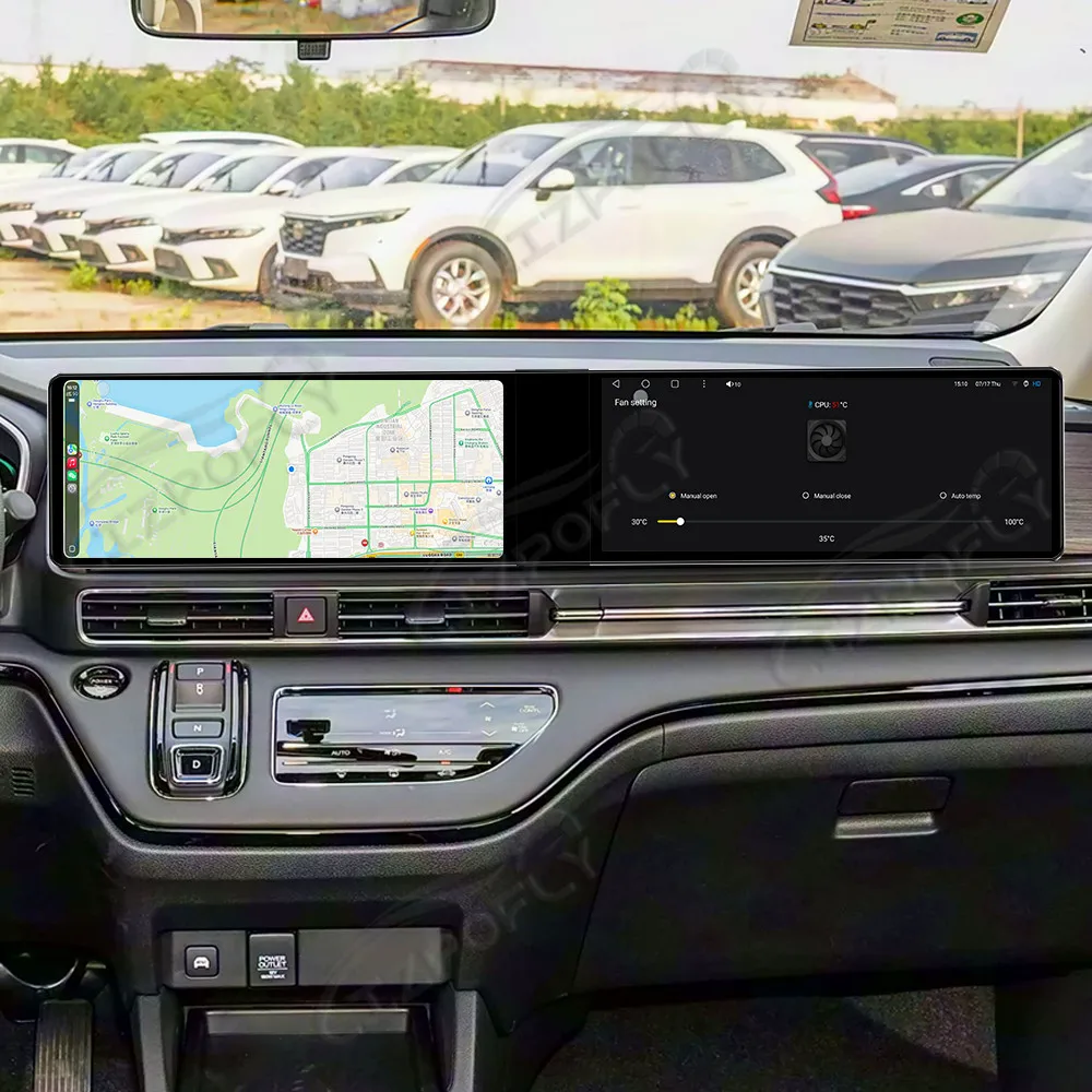 12.3 Inch Dual Screen Car Radio Android For Honda Odyssey 2022-2025 CarPlay Multimedia Video Player Car GPS Navigation Stereo