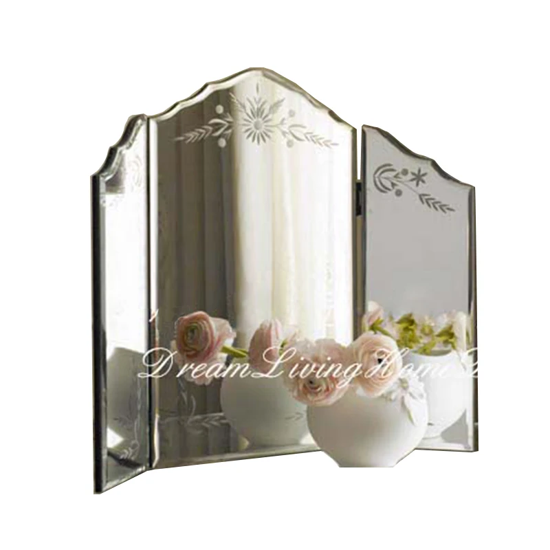 Three-fold mirror/vanity mirror/decorative mirror/fashion mirror/cosmetic mirror/European/neoclassical/export