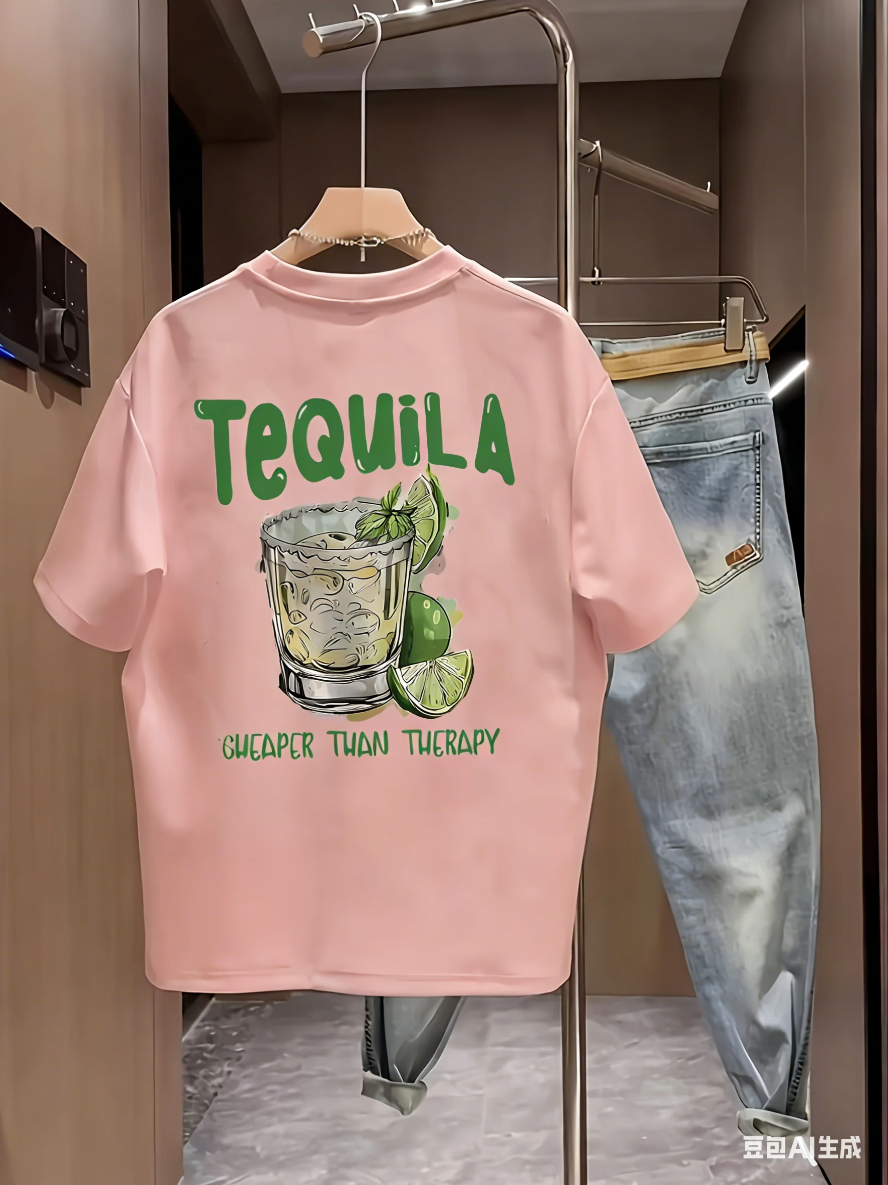 Summer  Men's T Shirt Skin Friendly Breathable Fabric Agave Pattern Print Versatile Item Suitable Daily Commuting