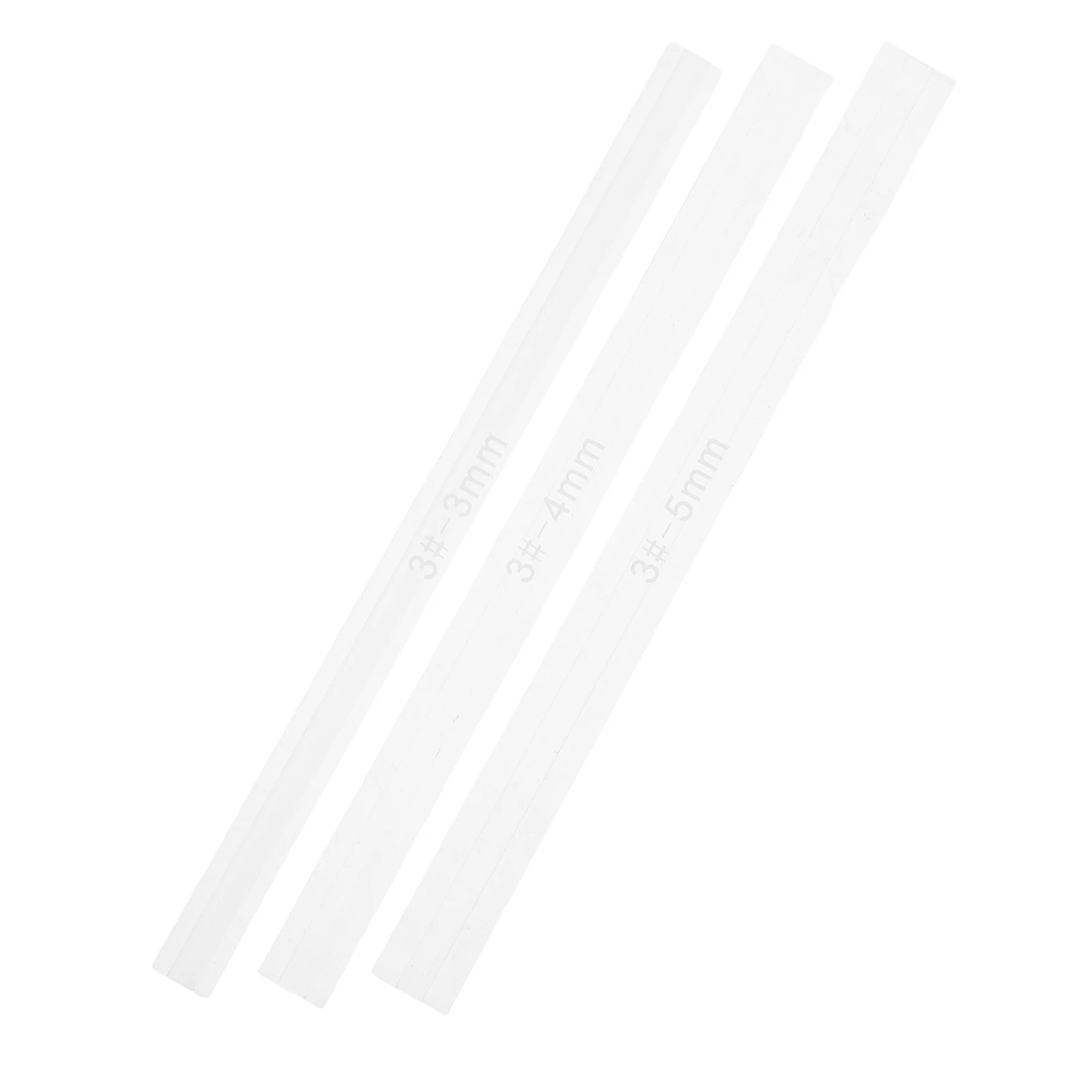 

3pcs Acrylic Adhesive Ruler Diy Leathercraft Tool Precise Glue Application Durable Zipper Spacer Shim For Wallets Handbags Belts