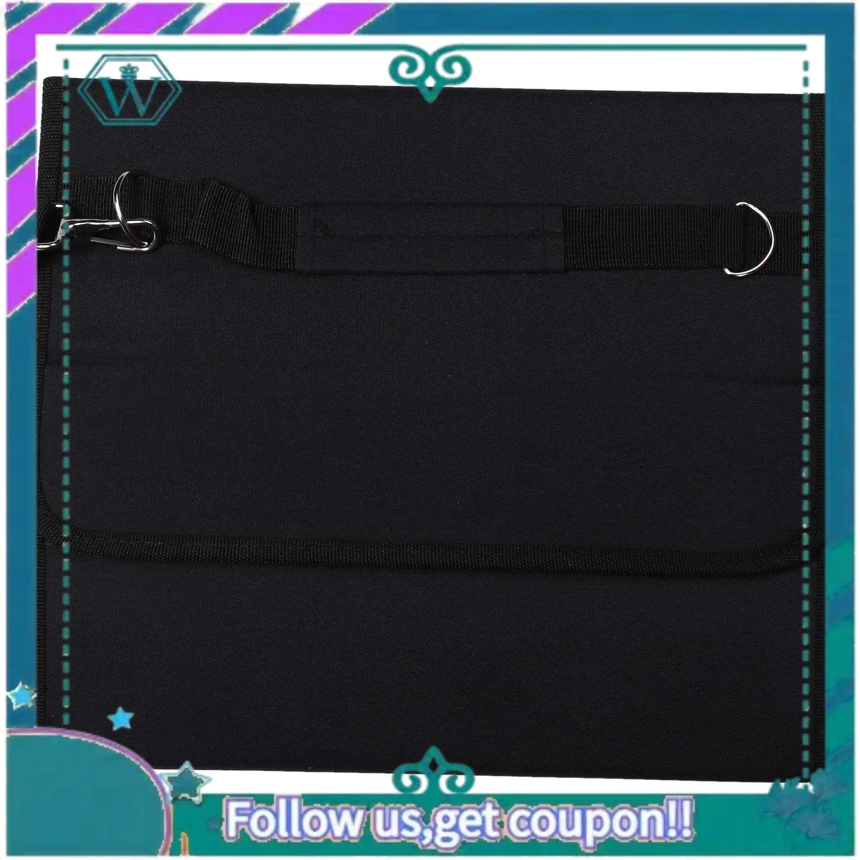 

A75Q-2X 80 Slots Large Capacity Folding Marker Pen Case Art Markers Pen Storage Carrying Bag Black