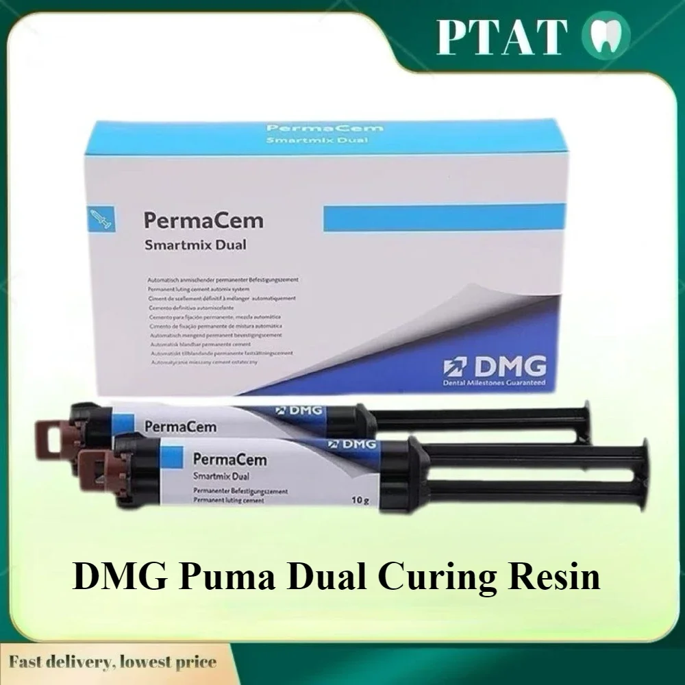 Material dental DMG, adhesivo de resina de doble curado, material de unión oral para post-core con cabezal mixto