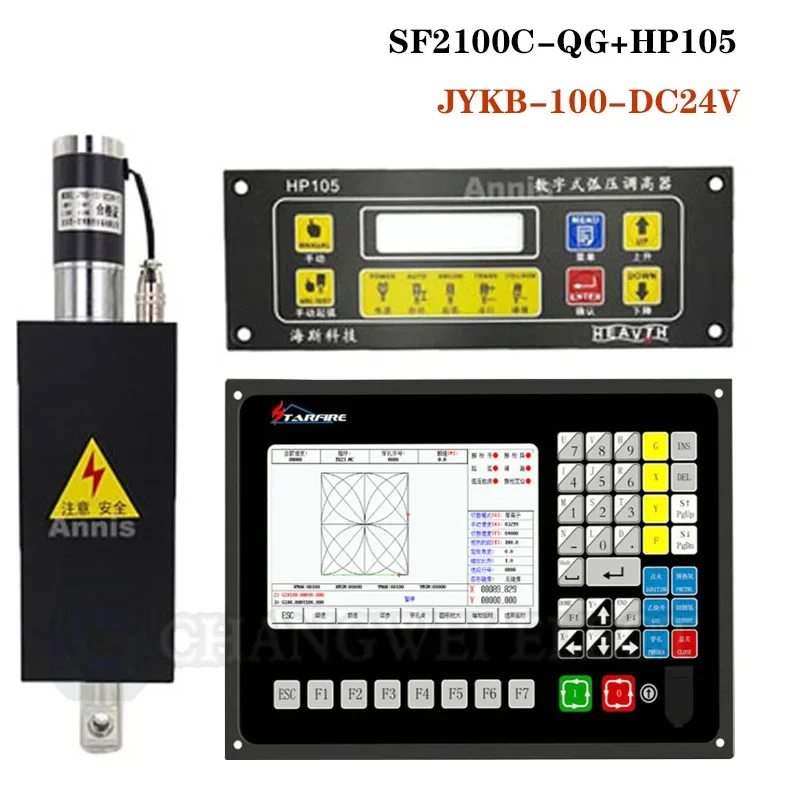 THC LIFERプラズマコントローラー付き切断トーチ高さ2軸リフターキット、SF-2100C、SF2100C-Q、hp105