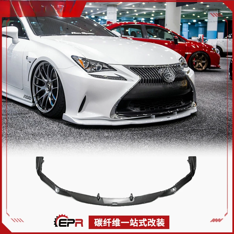 

Для Lexus RC350 AIMGAIN стиль передняя губа из углеродного волокна небольшой объемный передний разветвитель подбородка