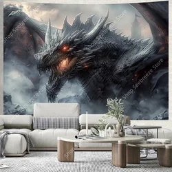 Psychedelic Animal Tapestry Wall Hanging for Kawaii Room Decor Bedroom Aesthetic Living Room Art Poster Outdoor Carpet Sofa Mat