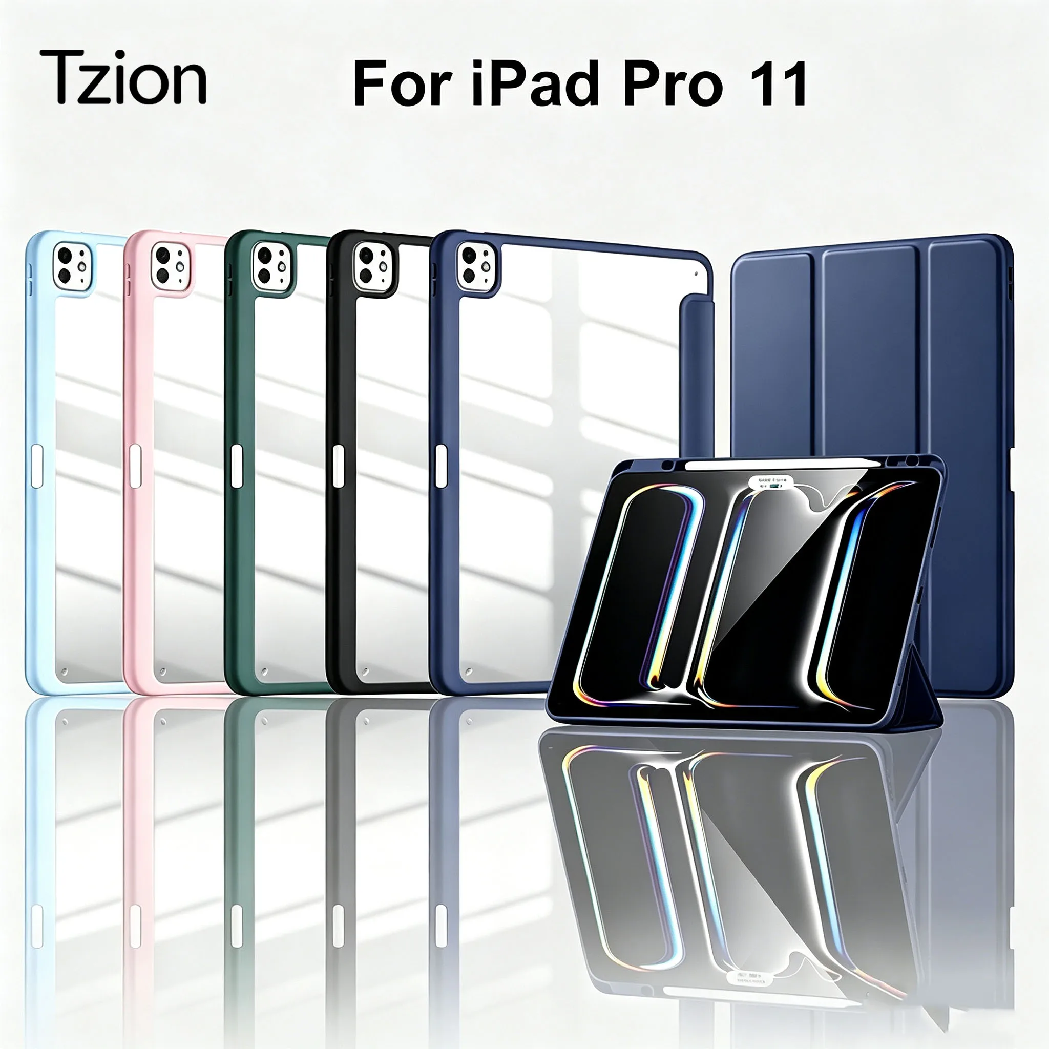 Hülle für iPad Pro 11 Zoll 2022/2021/2020/2018 für iPad Air 11-Zoll M4/M3/M2 2026/2025/2024